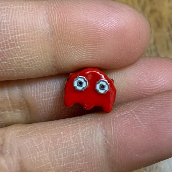 NWOT Pac-Man Pacman Ghost Sour Bead Charm Sterling Silver 925 - Picture 3 of 8